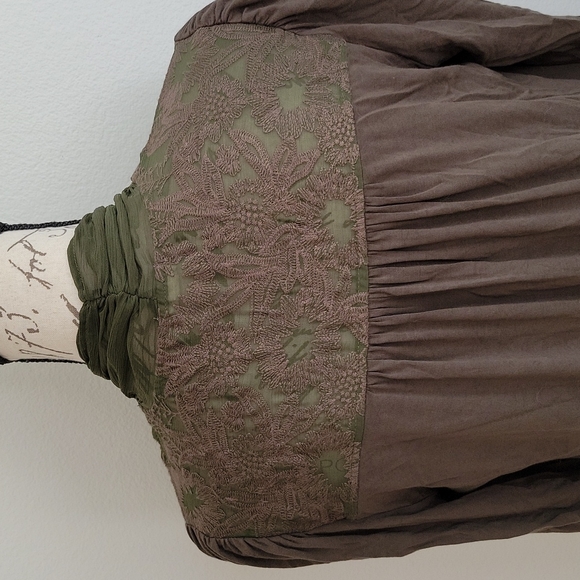 NWOT Anthropologie Tiny Isla‎ Green Long Sleeve Dress XS - Picture 7 of 11